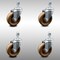 Service Caster 4 Inch SS High Temp Phenolic Wheel Swivel 1/2 Inch Threaded Stem Caster Set SCC SCC-SSTS20S414-PHSHT-121315-4 - alternate 1